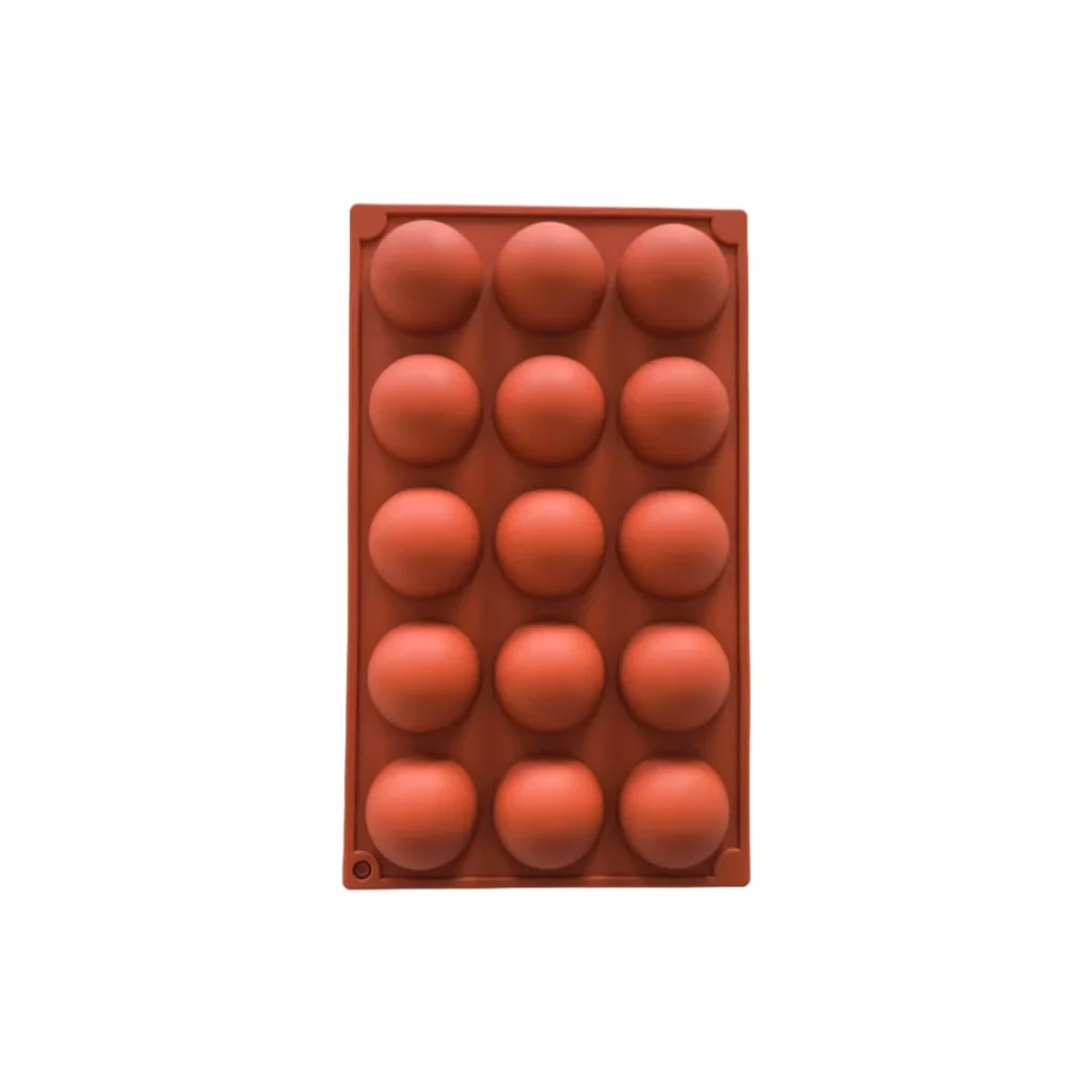 Silikonform Halve 15 stk [s2], silikonform halve, silikonform