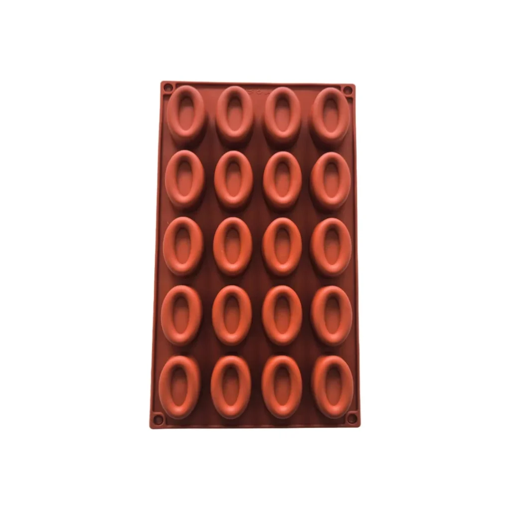Silikonform Savarin Oval 20 stk [s5], silikonform, oval silikonform