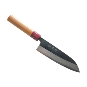 Muneishi Aogami 2 Iron Cherry Red - Santoku 165mm, santoku, muneishi