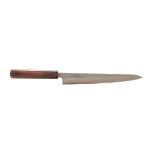 Tsunehisa 440C Damaskus Tsuchime Oak – Sujihiki 240mm [34]