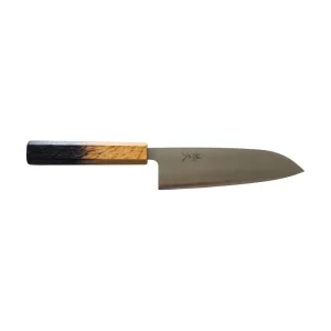 Tsunehisa 440C Polished Oak KOY Santoku 170mm [45]