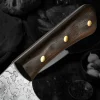 Chinese Cleaver 20cm Nashiji Wenge wood Handle, chinese cleaver, kinesisk kokkekniv