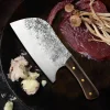 Chinese Cleaver 20cm Nashiji Wenge wood Handle, chinese cleaver, kinesisk kokkekniv