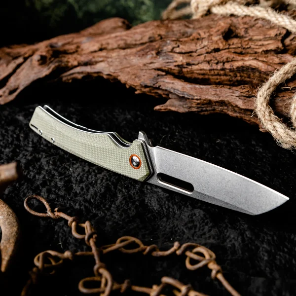 Foldekniv 8.5cm D2 steel Micarta, foldekniv micarta, foldekniv, folding knife