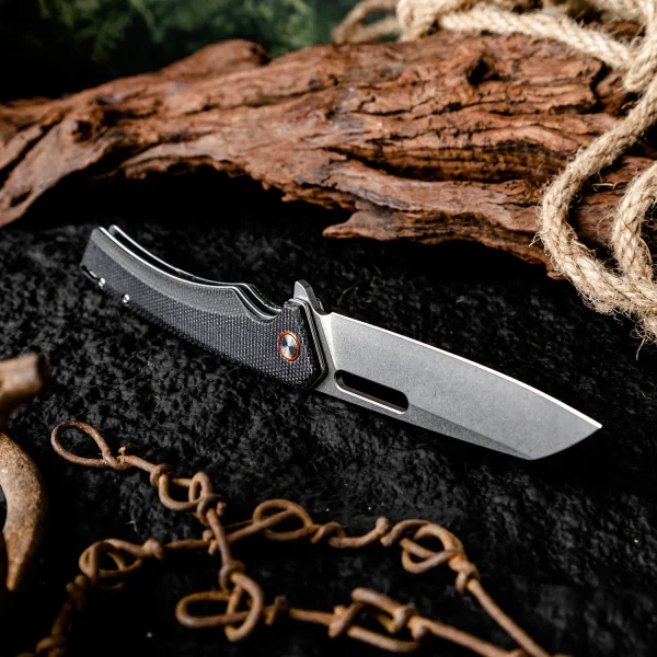 Foldekniv 8.5cm D2 steel Micarta Handle EDC, foldekniv 8.5cm, foldekniv, foldekniv micarta