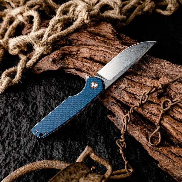 Foldekniv 9cm D2 steel Micarta Handle EDC [FIB-86], foldekniv d2, foldekniv
