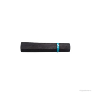 Japansk håndtak Ebony Medium 13cm Blue ring Buffalo [708], ebony håndtak, japansk