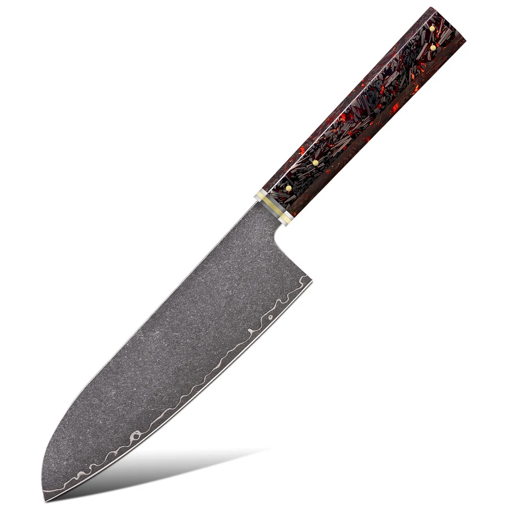 GoldCut Santoku 18cm carbon fibre, santoku, santoku kniv