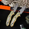 Foldekniv 8cm Damaskus 3D Yellow [GT-DM034]