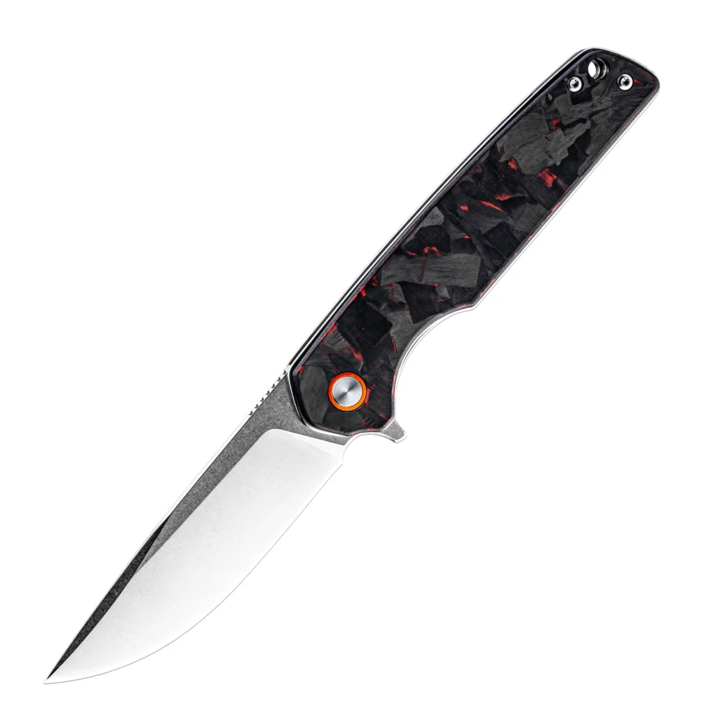 Foldekniv D2, foldekniv, kniv, Foldekniv 9cm D2 Fiber Carbon Red [GT961]