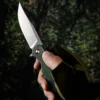 Foldekniv D2 green, foldekniv, kniv, turkniv
