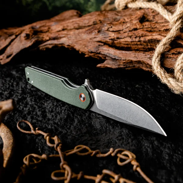 Foldekniv D2 green, foldekniv, kniv, turkniv