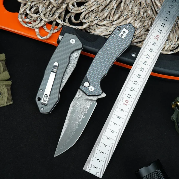 Foldekniv damaskus, foldekniv, kniv, damaskus kniv