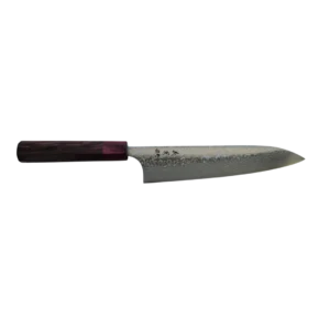 Yoshimi Kato Gyuto 210mm (SG2 damaskus, Rosewood octagon), yoshimi kato, yoshimi kato gyuto, yoshimi kato sg2, sg2, kniv, japansk kniv