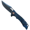 Foldekniv 8cm Damaskus Carbon Fiber Blue [GT-DM026 blue]