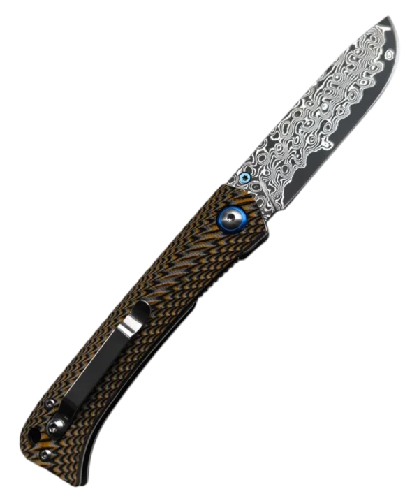 Foldekniv 8cm Damaskus G10 Colourful [GT-DM035-1]