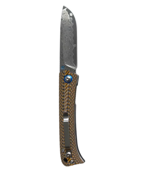 Foldekniv 8cm Damaskus G10 Colourful [GT-DM035-1]