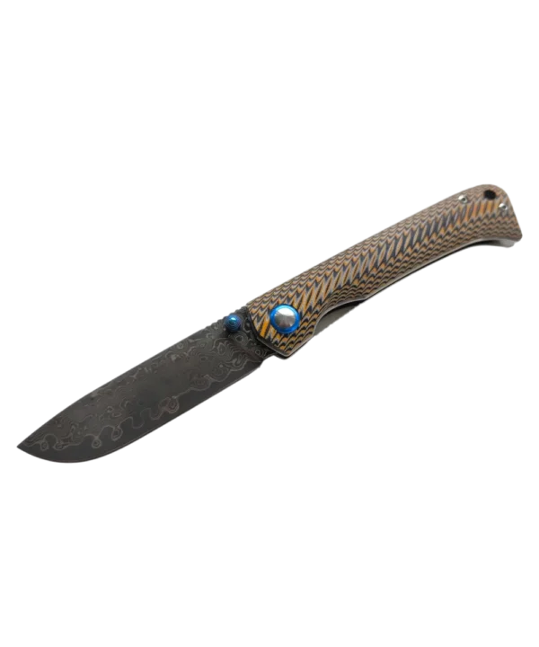 Foldekniv 8cm Damaskus G10 Colourful [GT-DM035-1]