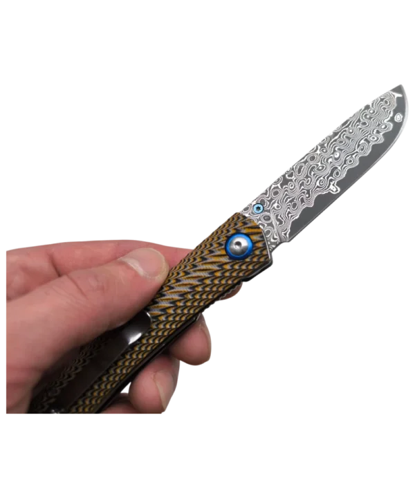Foldekniv 8cm Damaskus G10 Colourful [GT-DM035-1]