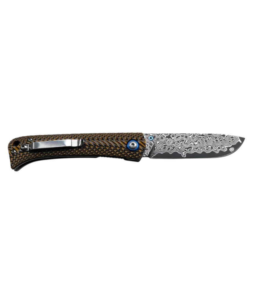 Foldekniv 8cm Damaskus G10 Colourful [GT-DM035-1]