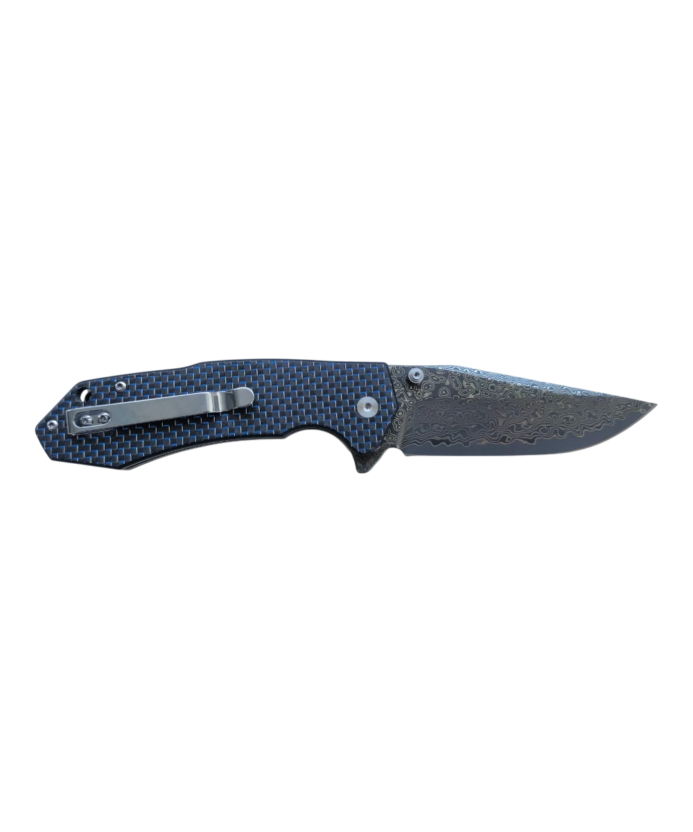 Foldekniv damaskus, foldekniv, kniv, damaskus kniv