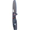 Foldekniv 9cm VG10 Copper Damaskus Carbon Fiber Red [GT-T0044-4]