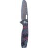 Foldekniv 9cm VG10 Copper Damaskus Carbon Fiber Red [GT-T0044-4]
