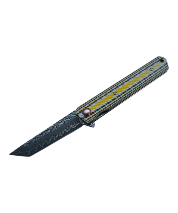 Foldekniv 9cm VG10 Damaskus 76 layers G10 [GT-DM031]