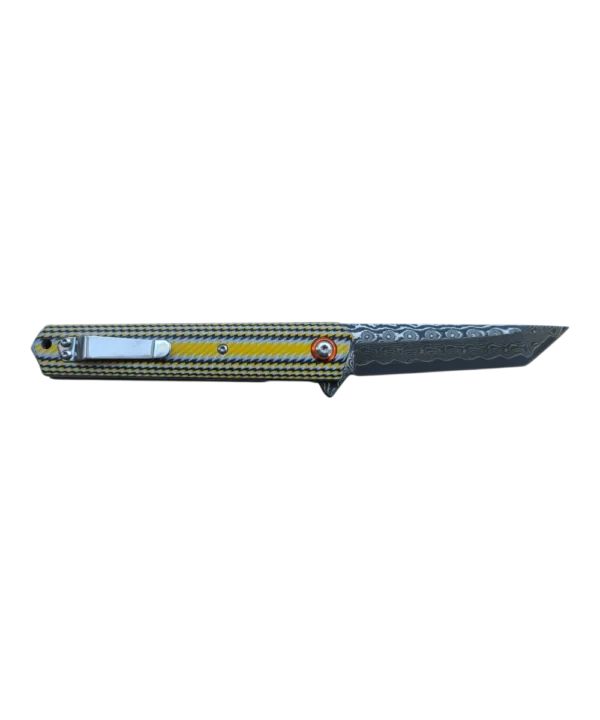 Foldekniv 9cm VG10 Damaskus 76 layers G10 [GT-DM031]