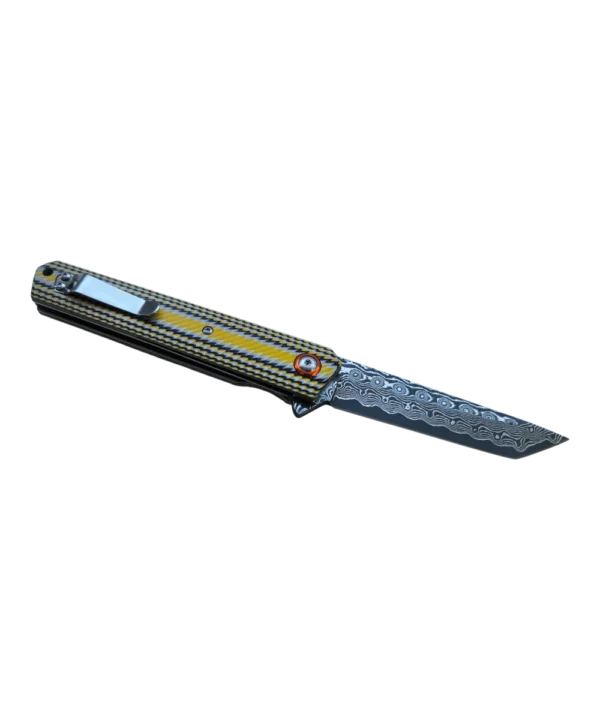 Foldekniv 9cm VG10 Damaskus 76 layers G10 [GT-DM031]