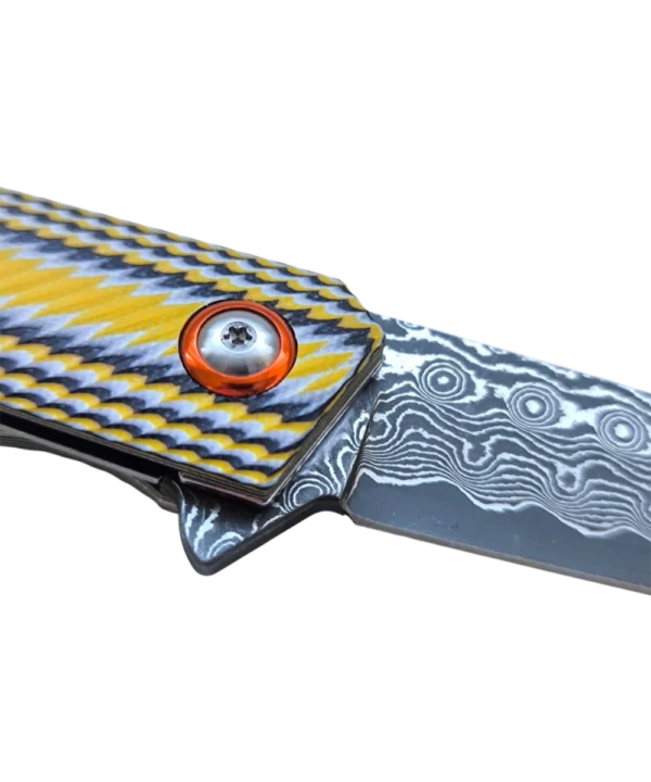 Foldekniv 9cm VG10 Damaskus 76 layers G10 [GT-DM031]