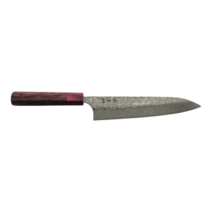 Yoshimi Kato Gyuto 210mm (SG2 damaskus, Rosewood octagon), yoshimi kato, yoshimi kato gyuto, yoshimi kato sg2, sg2, kniv, japansk kniv, yoshimi kato gyuto, gyuto